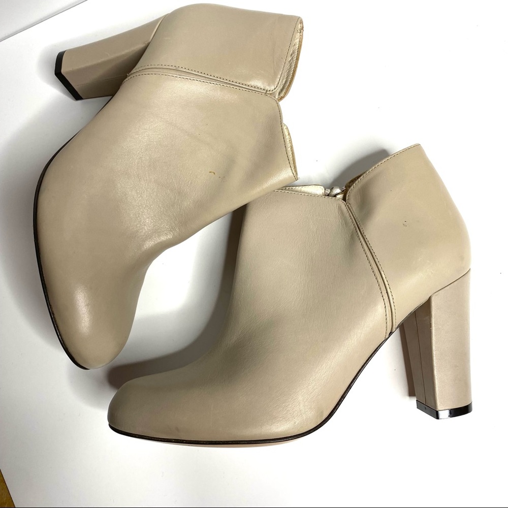 Innovare | Leather Tan Heeled Booties